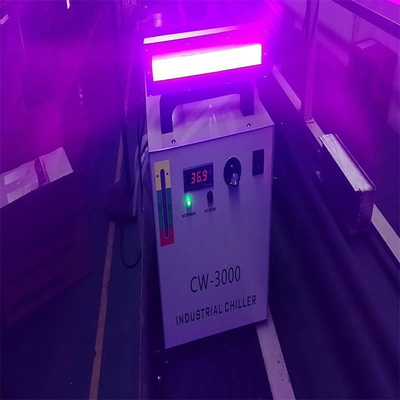 Impresora LED ULTRAVIOLETA de la etiqueta que cura la refrigeración por agua de la lámpara 600W 395nm 220x20m m