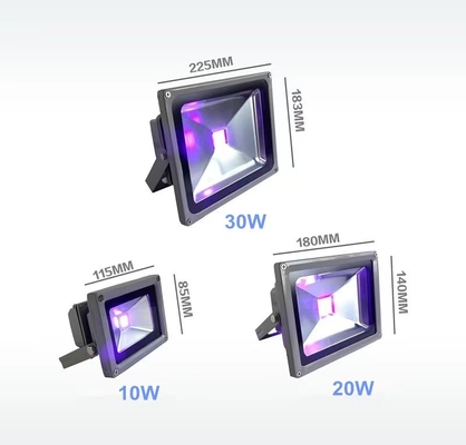 luz negra ultravioleta 365nm de 20W 30W para la decoración de Halloween ningún ozono