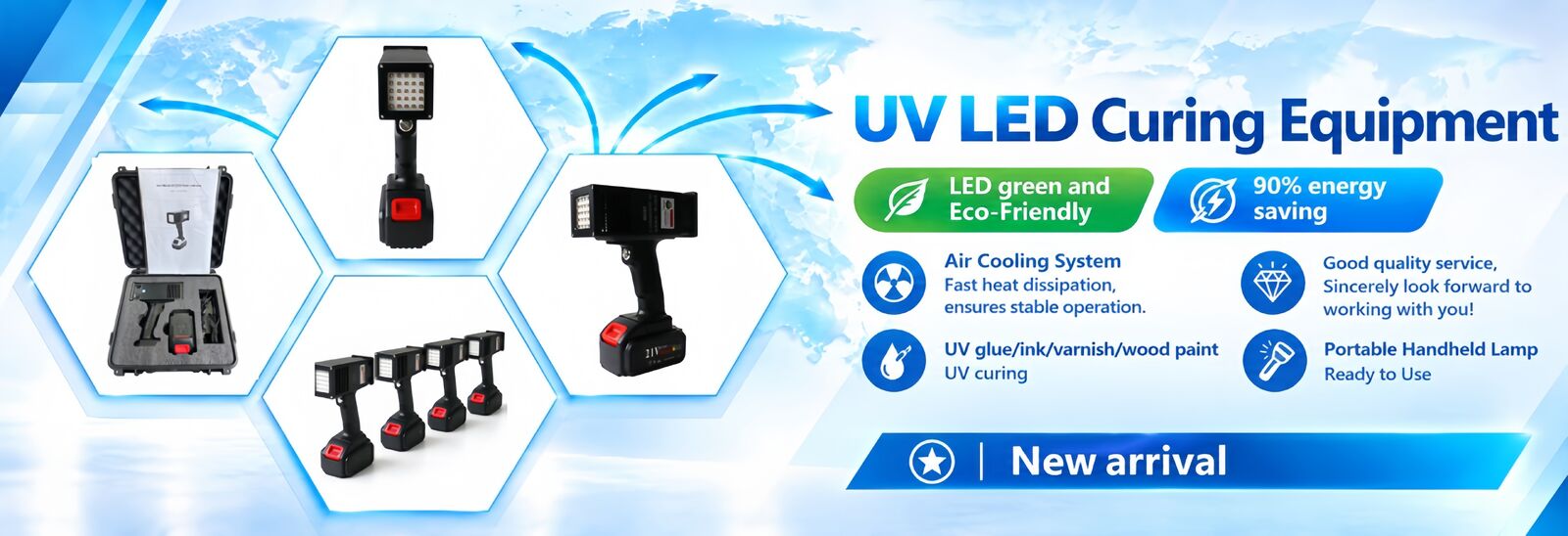Lámpara de curado ULTRAVIOLETA del LED