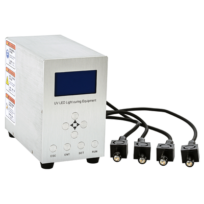 UV LED Spot Curing Lamp Single Channel 365nm Silver Housing Camera Module Lens Adhesive Bonding