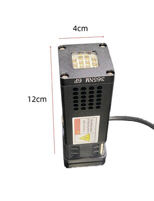 Sistema de curado LED UV de alta intensidad de 365 nm con área de curado de 40x40 mm y diseño portátil