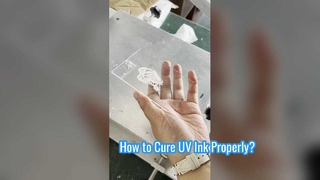 ¿Cómo curar la tinta UV correctamente?v