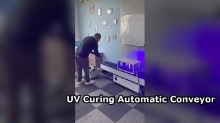 Secado rápido de tinta con transportador automático de curado UV de 1000W